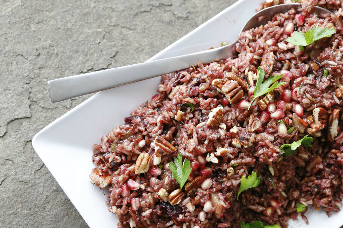 Cherry & Pomegranate Wild Rice Salad